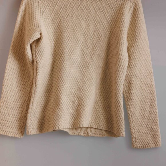 Kate Hill Beige Turtleneck Petite Medium - Picture 3 of 6